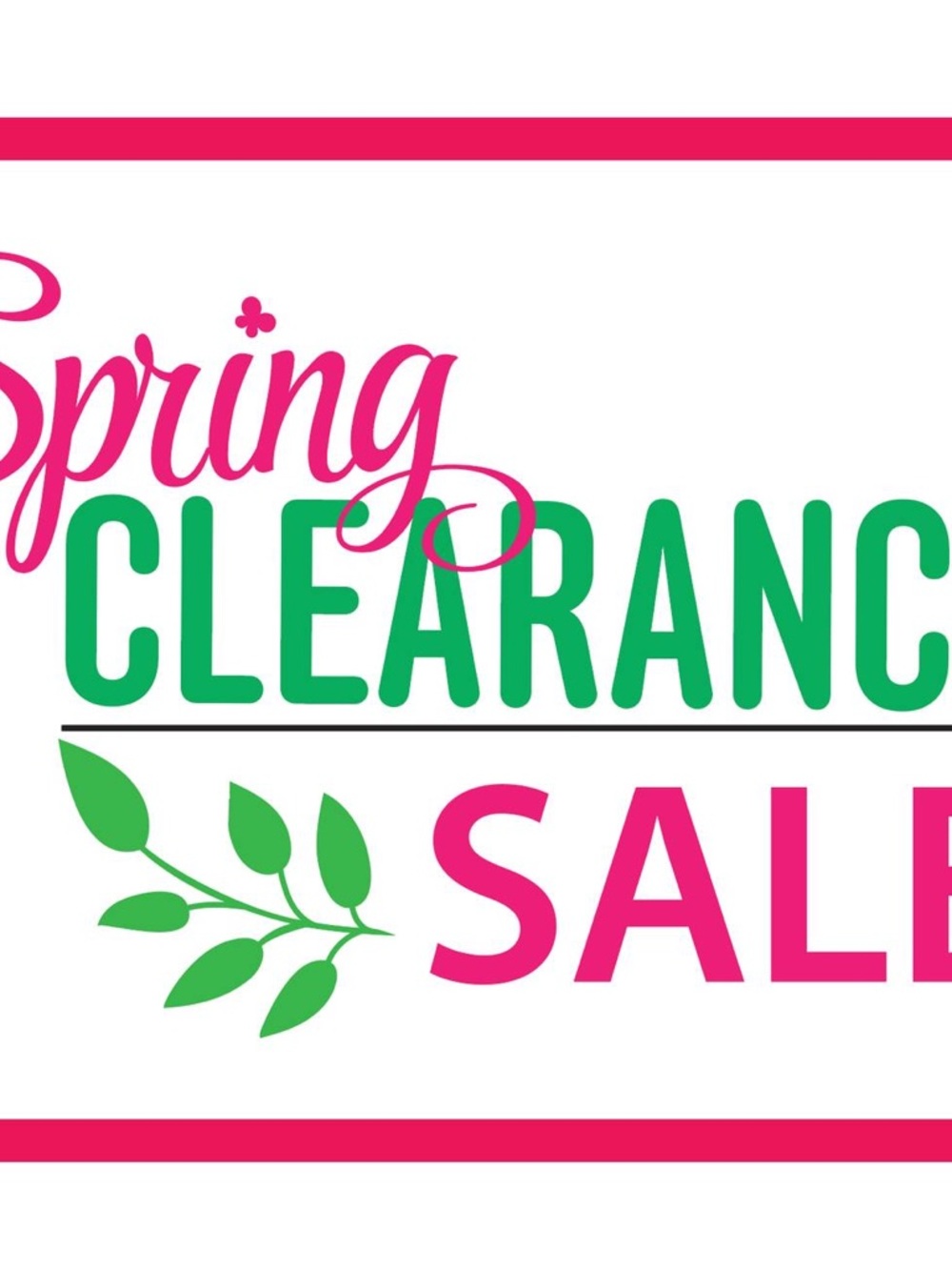 Spring Clearance Sale, check out $5 Items